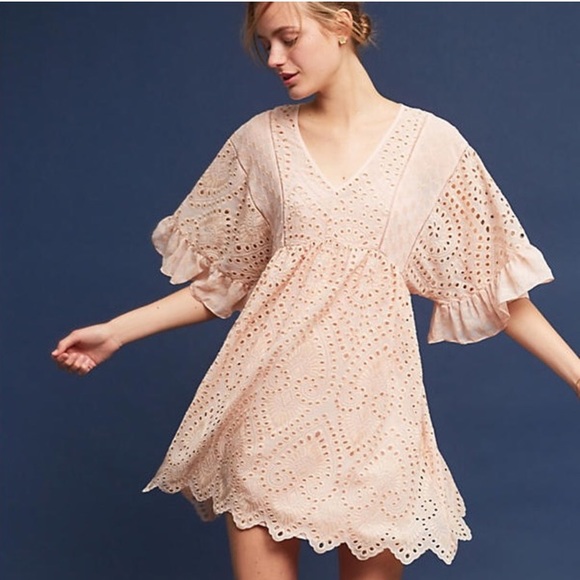 Anthropologie Dresses & Skirts - Akemi Kin Brooke Eyelet Swing Dress Anthro Size 6